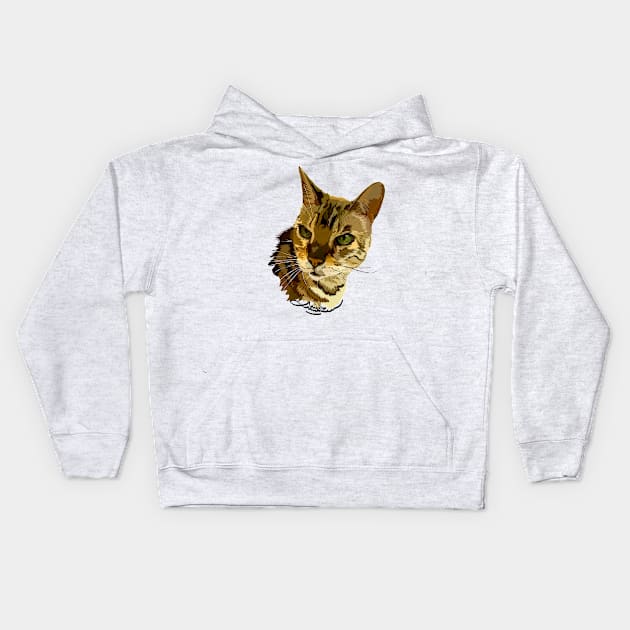 Beautiful Bengal Kids Hoodie by michdevilish